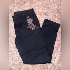 Dolce & Gabbana Straight Legged Trousers with Embroidery size 50